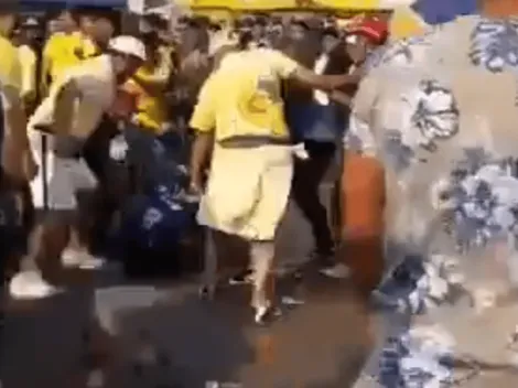 ¡Así no! Fans de América golpearon a uno de Cruz Azul