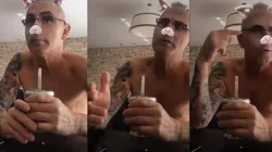 La novia de Lunati lo estaba filmando, él se dio cuenta y se re calentó: "Sacá, no me gustan estos anteojos de mier.."