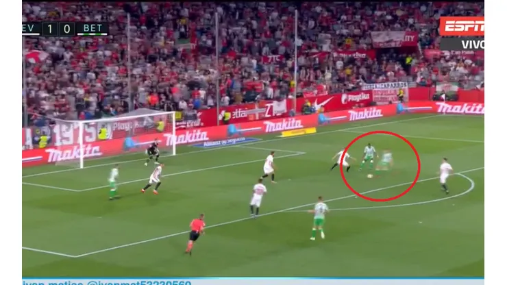 Lo Celso apareció desde atrás, le pegó de primera y clavó un golazo para Betis