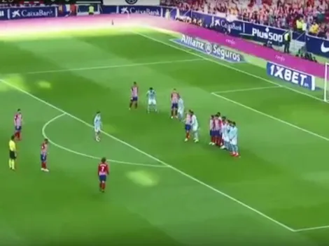 A veces sí se parece a Messi: el golazo de Griezmann de tiro libre