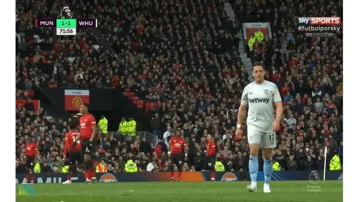 Así se retiró Javier Hernández.