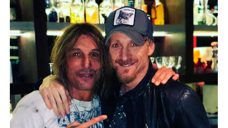 Liberman y Caniggia salieron a comer.