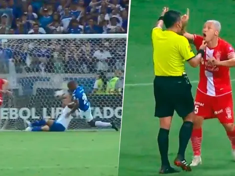 Una locura: Dedé se vio arquero, atajó el gol de Huracán y el árbitro no cobró nada