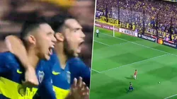 Buffarini dejó la vida, tiró el centro y Reynoso metió la cabeza para el gol de Boca