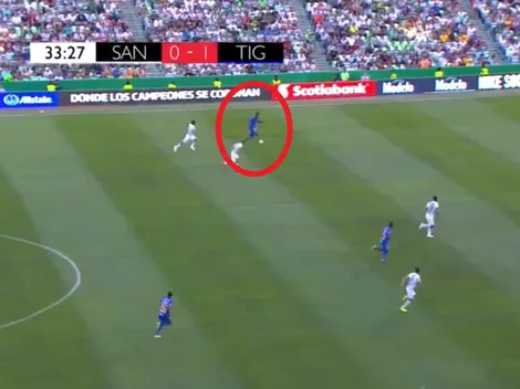 El Mbappé colombiano: Julián Quiñones hizo una corrida descomunal para el segundo tanto de Tigres