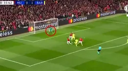 Puro reflejo: De Gea evitó, con el pie, el segundo gol del Barcelona