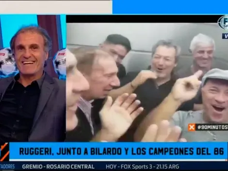 Fox Sports reveló un video de Bilardo cantando junto a los jugadores del 86'