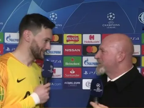 Hugo Lloris, arquero del Tottenham, mostró que conoce de la pasión por Racing