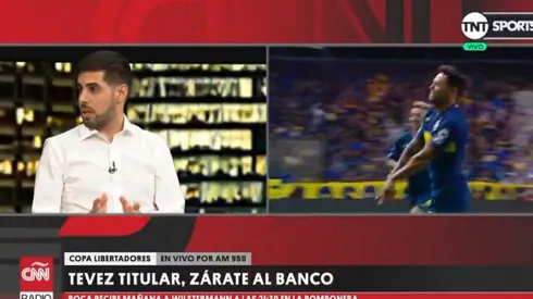 En TNT Sports alertan que Zárate podría irse de Boca si sigue como suplente
