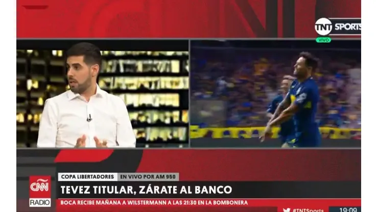 En TNT Sports alertan que Zárate podría irse de Boca si sigue como suplente