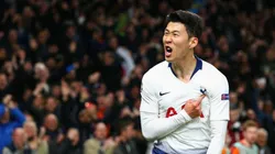 SON SPURS. El coreano celebra su 1-0 para quebrar la defensa del City (Foto: Getty).