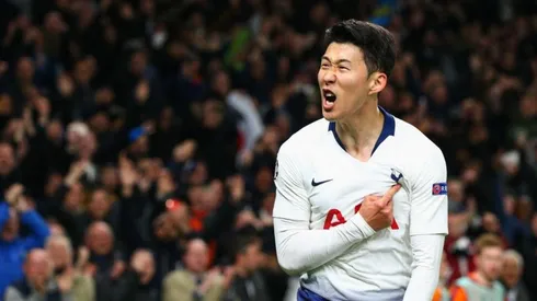 SON SPURS. El coreano celebra su 1-0 para quebrar la defensa del City (Foto: Getty).