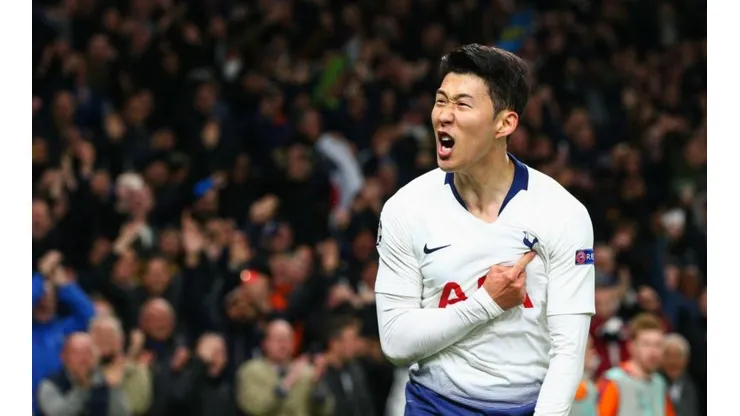SON SPURS. El coreano celebra su 1-0 para quebrar la defensa del City (Foto: Getty).