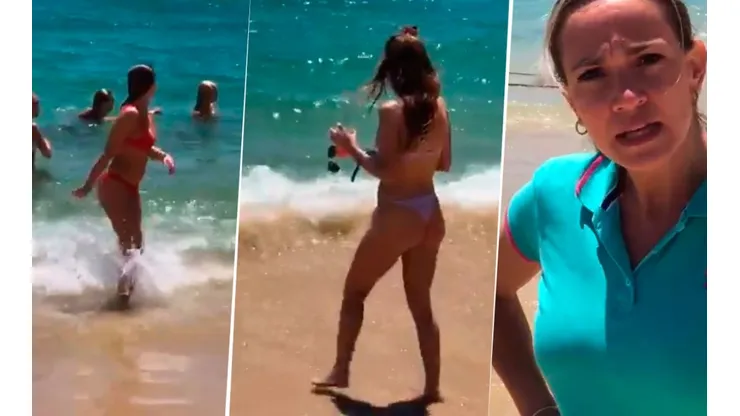 Video viral: estaba filmando chicas en la playa hasta que lo descubrió su mujer