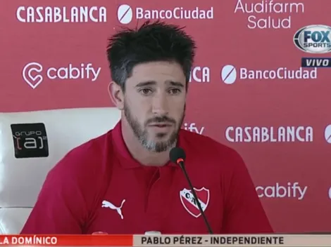 Pablo Pérez necesita un título y se puso un nuevo objetivo con Independiente