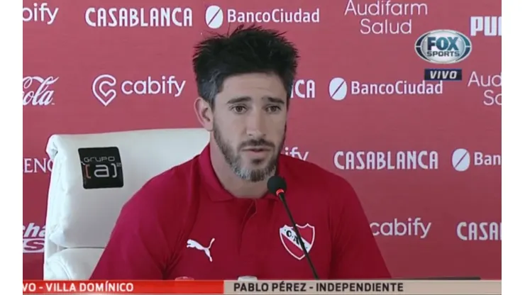 Pablo Pérez necesita un título y se puso un nuevo objetivo con Independiente