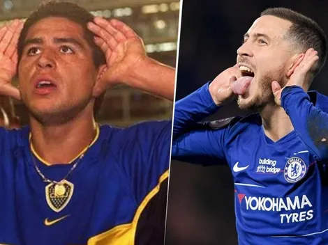 Era como todos pensábamos: Hazard reveló que le dedicó su golazo al West Ham a Riquelme