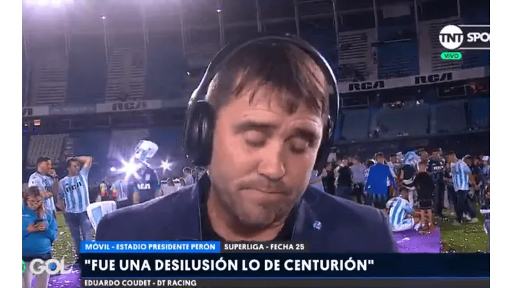 Frustrado y con mucha tristeza: a Coudet le preguntaron por Centurión y sus palabras lo dicen todo