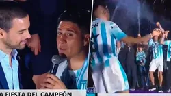 Cristaldo cantó para el Cilindro.