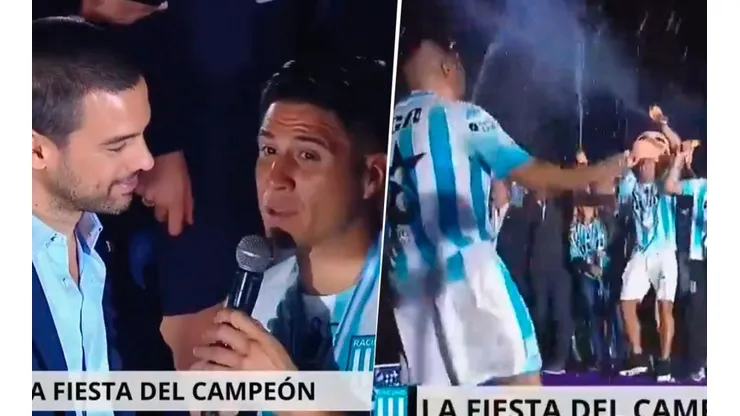 Cristaldo cantó para el Cilindro.