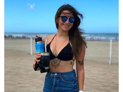 La novia de Ricardo Centurión subió dos fotos antes de dormir...¿sin ropa?