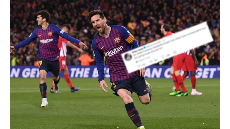Viral: un periodista tuiteó "Oblak parece invencible" y llegaron los goles de Suárez y Messi