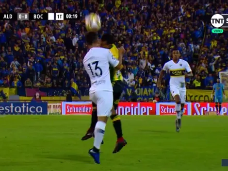 Mac Allister debutó como titular en Boca y le rompieron la cabeza a los tres segundos