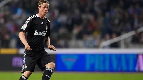 Guti con los colores de Real Madrid.