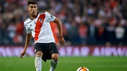 Exequiel Palacios con la camiseta de River.