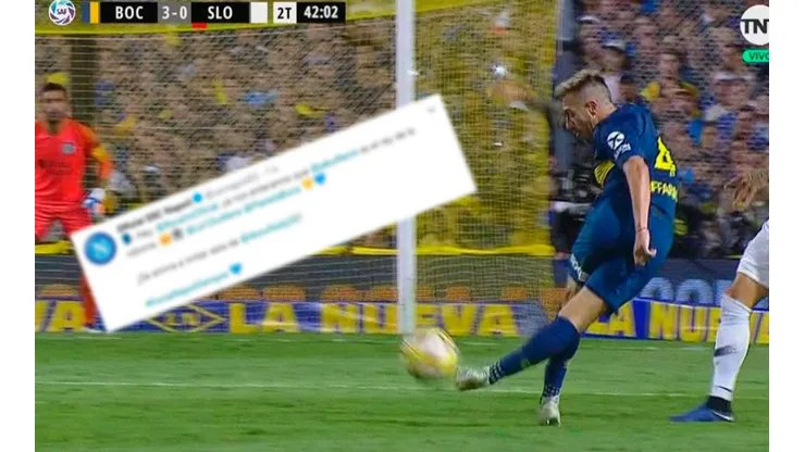 Boca es mundial: Napoli tiró que "Buffarini es el rey de la rabona" y lo desafió en Twitter