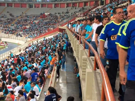 No había terminado el partido y los hinchas de Cristal abandonaron