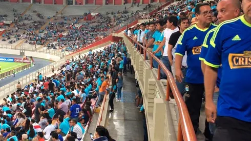 No había terminado el partido y los hinchas de Cristal abandonaron
