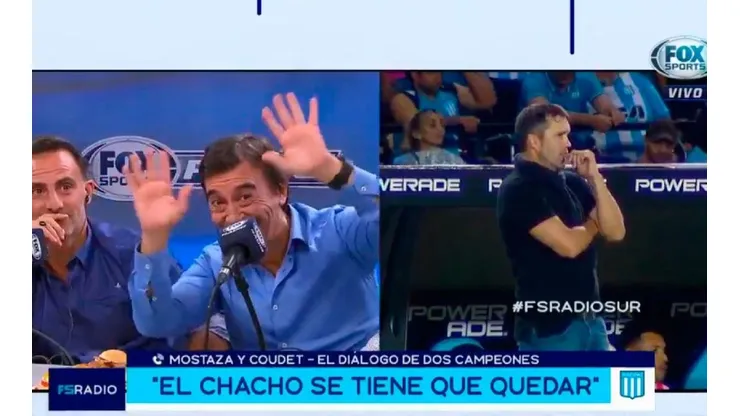 Coudet se distrajo con Benedetto.