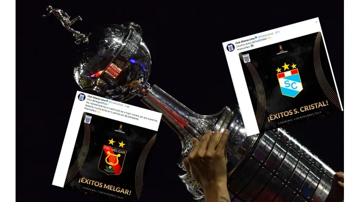 Los buenos deseos de Alianza para Cristal y Melgar en la Copa Libertadores