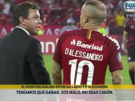 Ya se sabe qué se dijeron Gallardo y D'Alessandro cuando terminó el partido