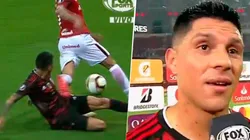 Enzo después de la patada.