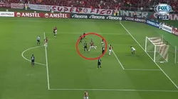 Con la rodilla: así fue el 1-0 de Nico López para Inter ante River