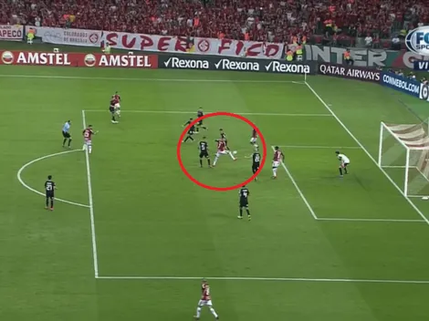 Con la rodilla: así fue el 1-0 de Nico López para Inter ante River