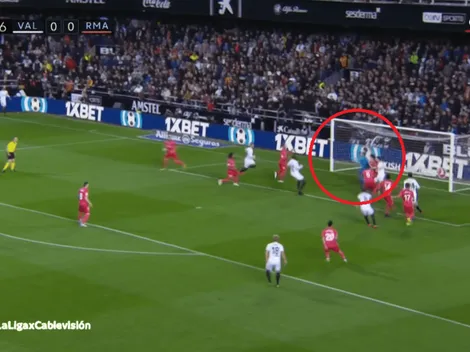 Keylor Navas dio un mal despeje y Valencia no lo perdonó: golazo de Guedes