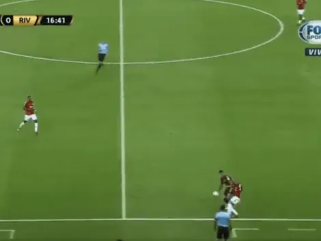 El sombrerito de D'Alessandro a River que hizo explotar el estadio