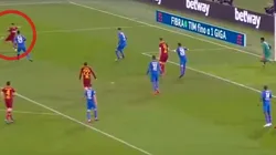 Feliz en su día: sin pararla y de volea, Perotti le rompió el arco a la Fiorentina