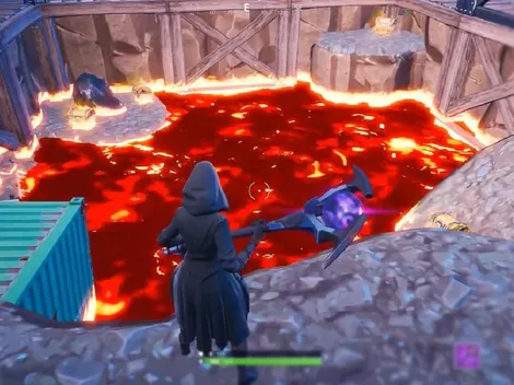 ¡El sitio de excavación de Fortnite se llenó de lava!