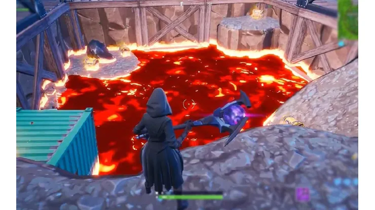 ¡El sitio de excavación de Fortnite se llenó de lava!