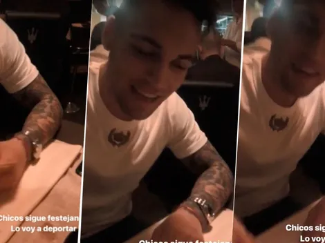La novia de Lautaro Martínez subió un video de él re manija por el Racing campeón