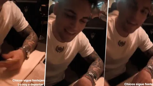 La novia de Lautaro Martínez subió un video de él re manija por el Racing campeón