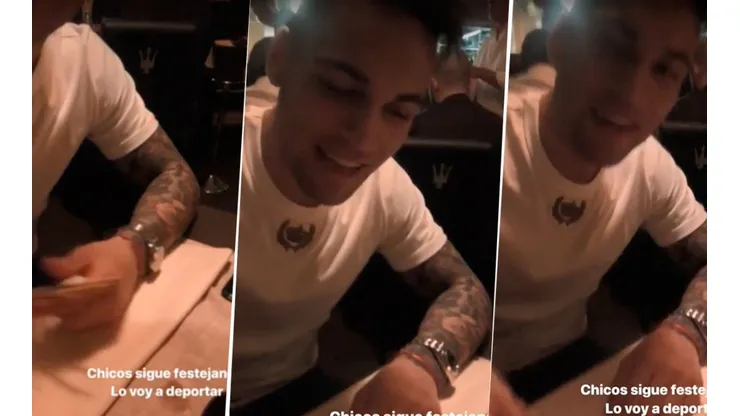 La novia de Lautaro Martínez subió un video de él re manija por el Racing campeón