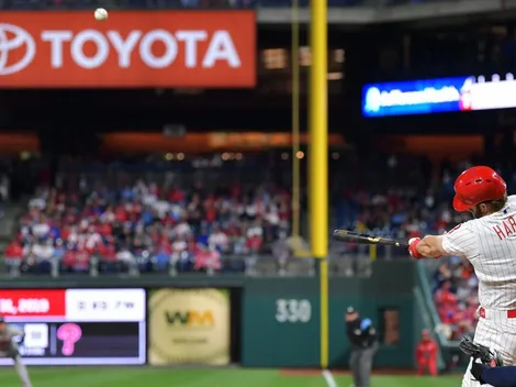 Bryce Harper le pegó un pelotazo a una bebé en su debut con los Filis