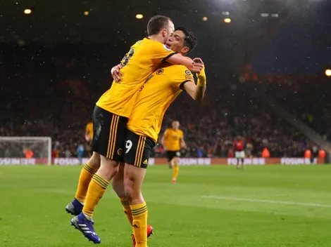 Gracias a Raúl Jiménez, Wolverhampton venció al Manchester United