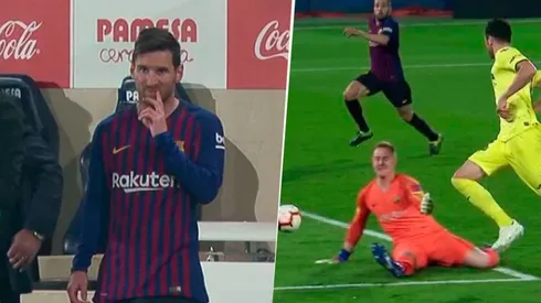Al minuto de entrar Messi, Villarreal anotó y le remontó al Barcelona