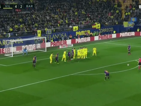 Es un enfermo: ¡Messi hizo un nuevo golazo de tiro libre!